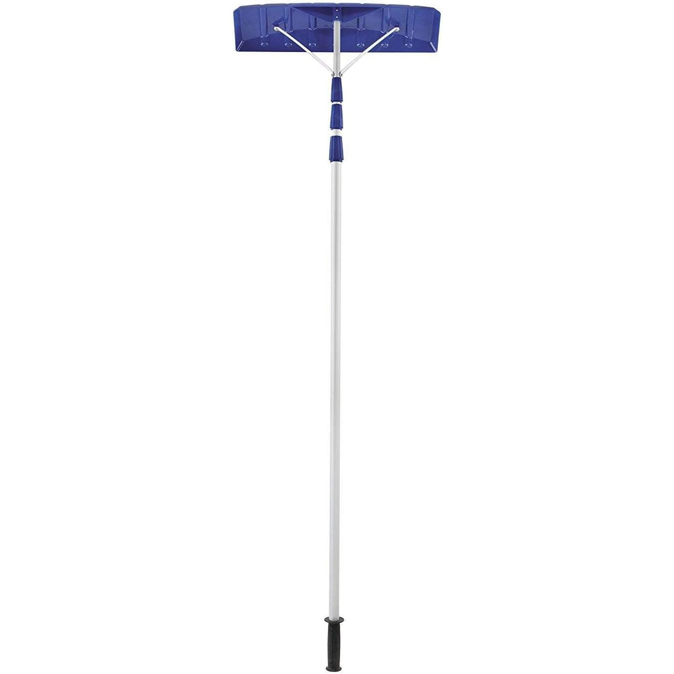 Snow Joe Telescoping Roof Rake, Extendable Leaf & Snow Shovel with Poly Blade, 25 Inch Wide