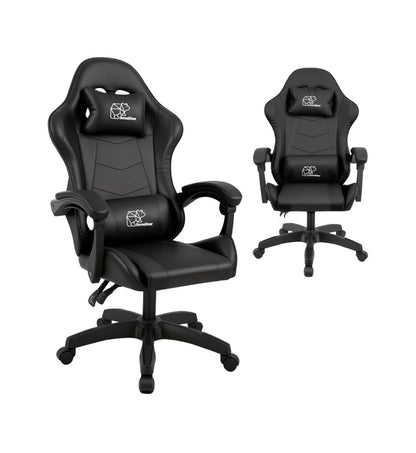 BorealBear Gaming Chair Office Chair, Reclining High Back PU Leather Computer Desk Chair with Headrest and Lumbar Support, Suitable for Gaming Chairs, Office Storage, and More (Black) (New in Box)
