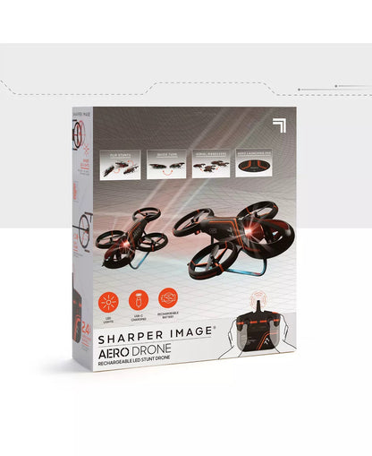 Sharper Image Aero Drone Rechargeable Led Stunt Drone