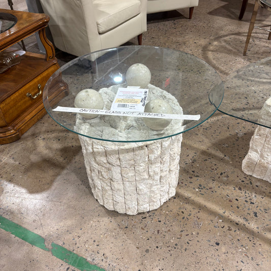 Vintage 1980s Postmodern Side Table
