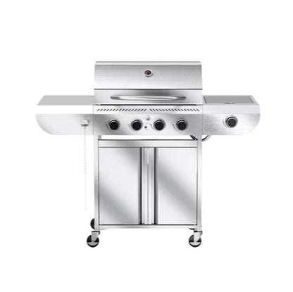 COWSAR Stainless steel Style 4B 4 -Burner Liquid Propane Gas Grill 1 -Side Burner