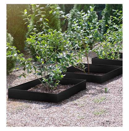 LAVEVE Landscape Edging Galvanized Steel Black Hammer-in Metal Garden Edging Border with Clips, Suitable for Garden Fence, Paver Edging, Lawn and Yard (New in Box)