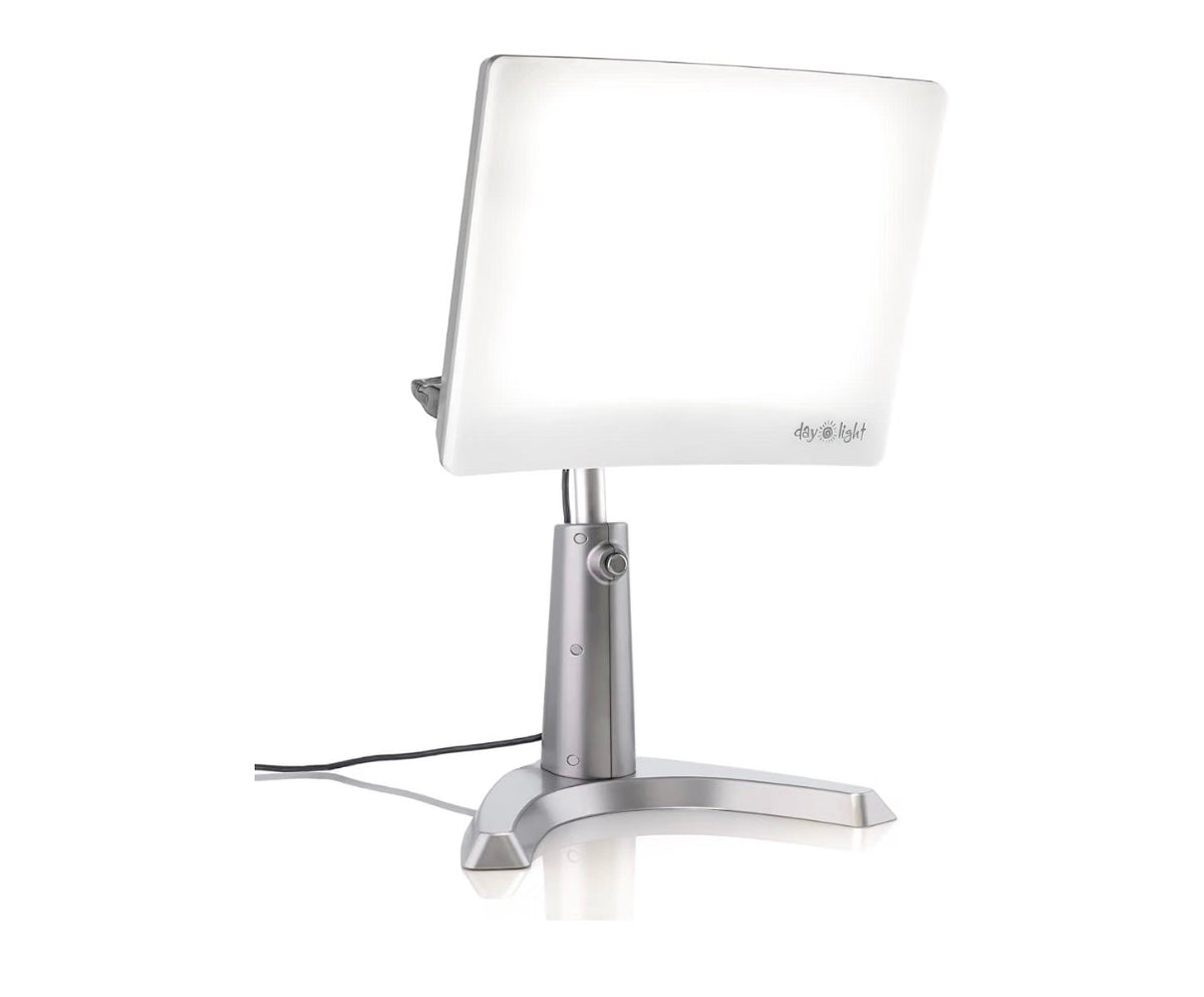 Carex Day-Light Classic Plus Sunlight Therapy Lamp 1000 LUX Therapy Lamp at 12 Inches, LED Bright White Light with Adjustable Height and Brightness Levels for Mood (New in Box)
