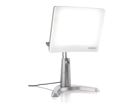 Carex Day-Light Classic Plus Sunlight Therapy Lamp 1000 LUX Therapy Lamp at 12 Inches, LED Bright White Light with Adjustable Height and Brightness Levels for Mood (New in Box)