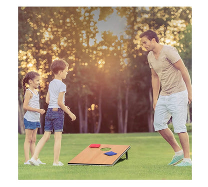 Cornhole Set 3 Ft. X 2 Ft. Regulation Size Cornhole Set with Carrying Bags & 8 Bean Bags, 2 Boards Bean Toss Game for Adults Family Outdoor Beach Lawn Outside Backyard Games (New in Box)