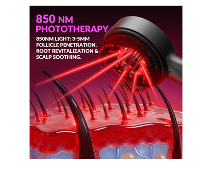 Scalp Massage Comb with Red Light Therapy Hair Growth Comb