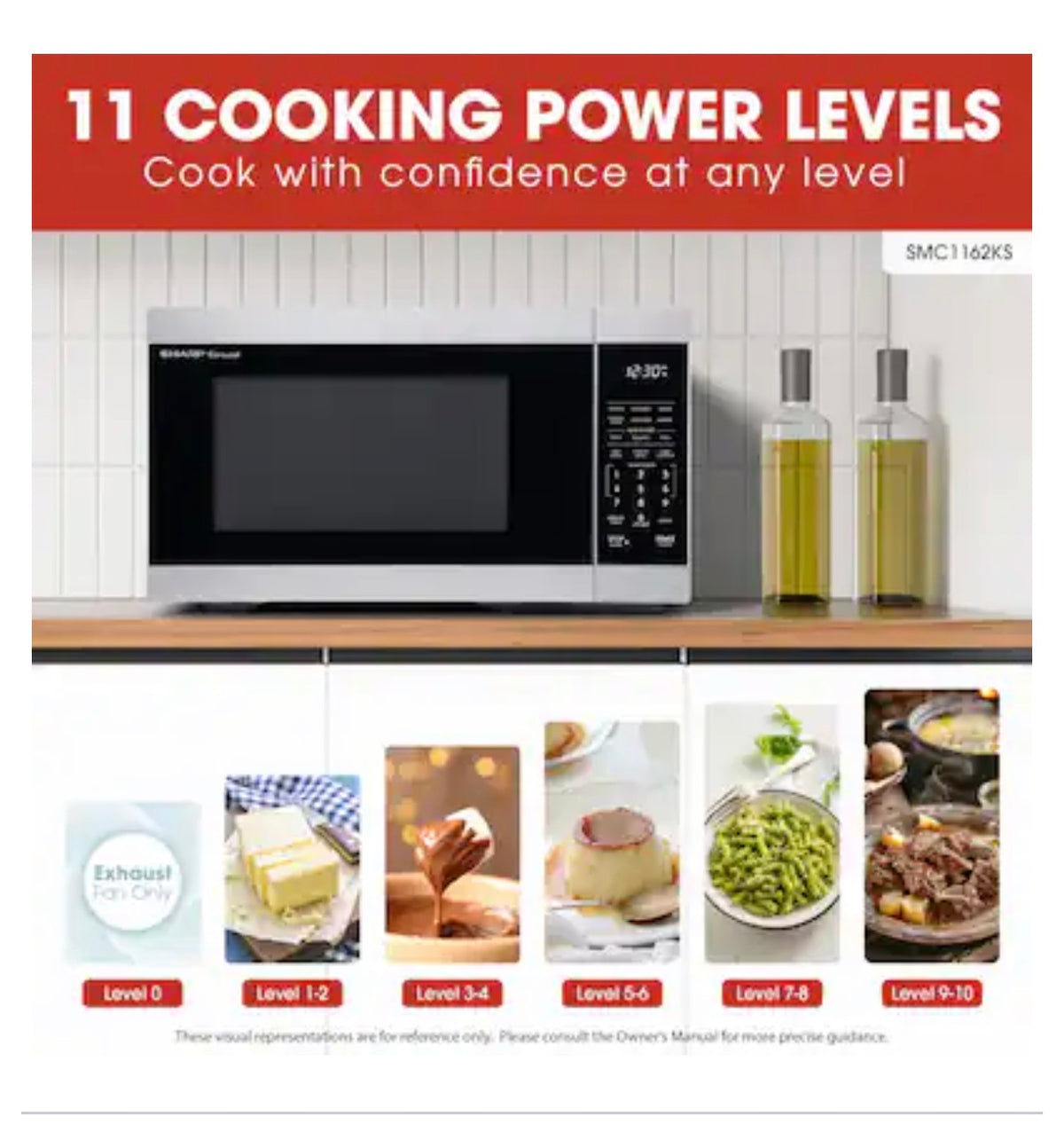 Sharp 1.1 CuFt. Countertop Microwave with Sensor Cooking (Stainless Steel) (New in Box)