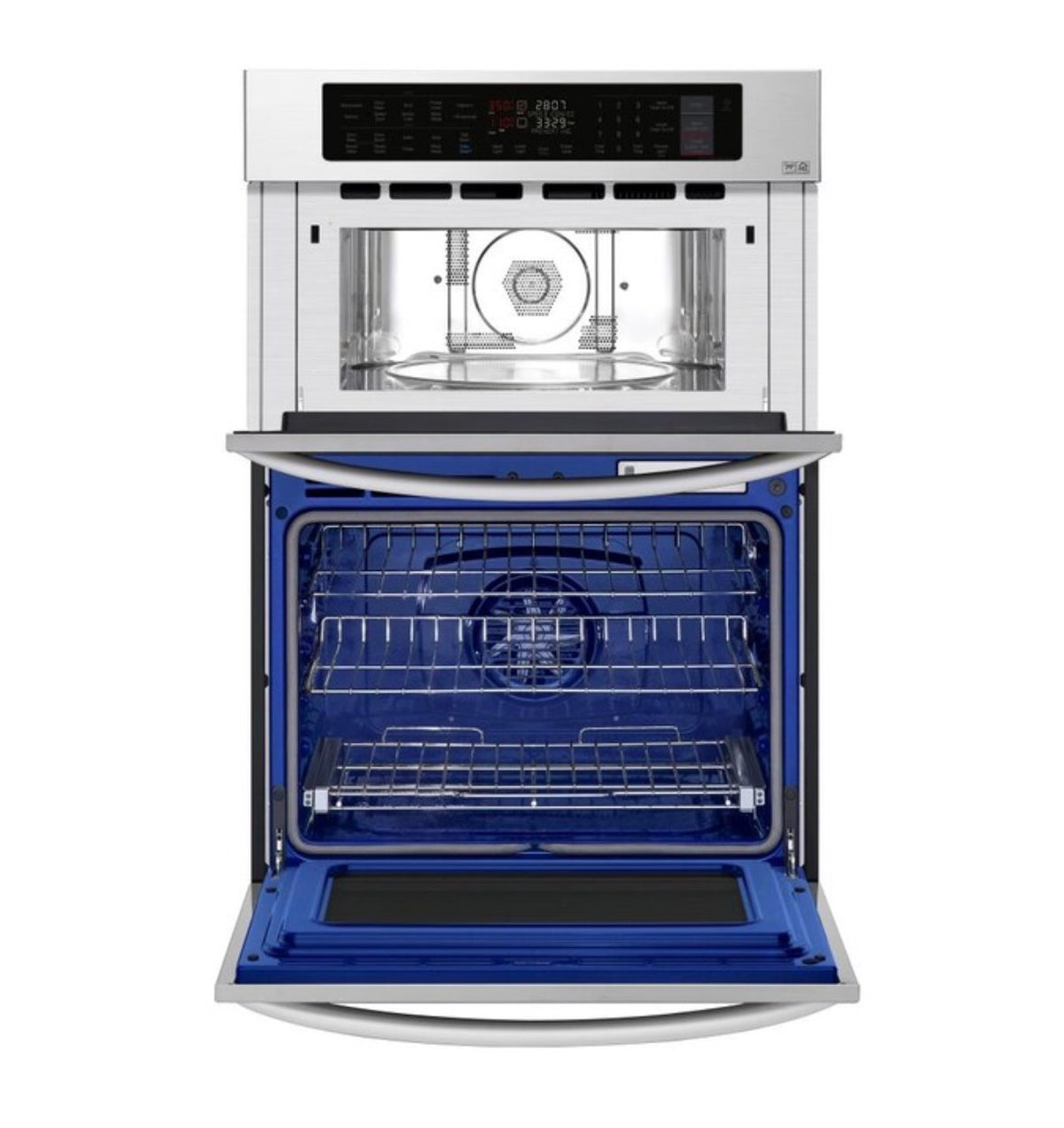 30 Inch Self Cleaning Microwave Wall Oven Combo (Stainless Steel) (New)