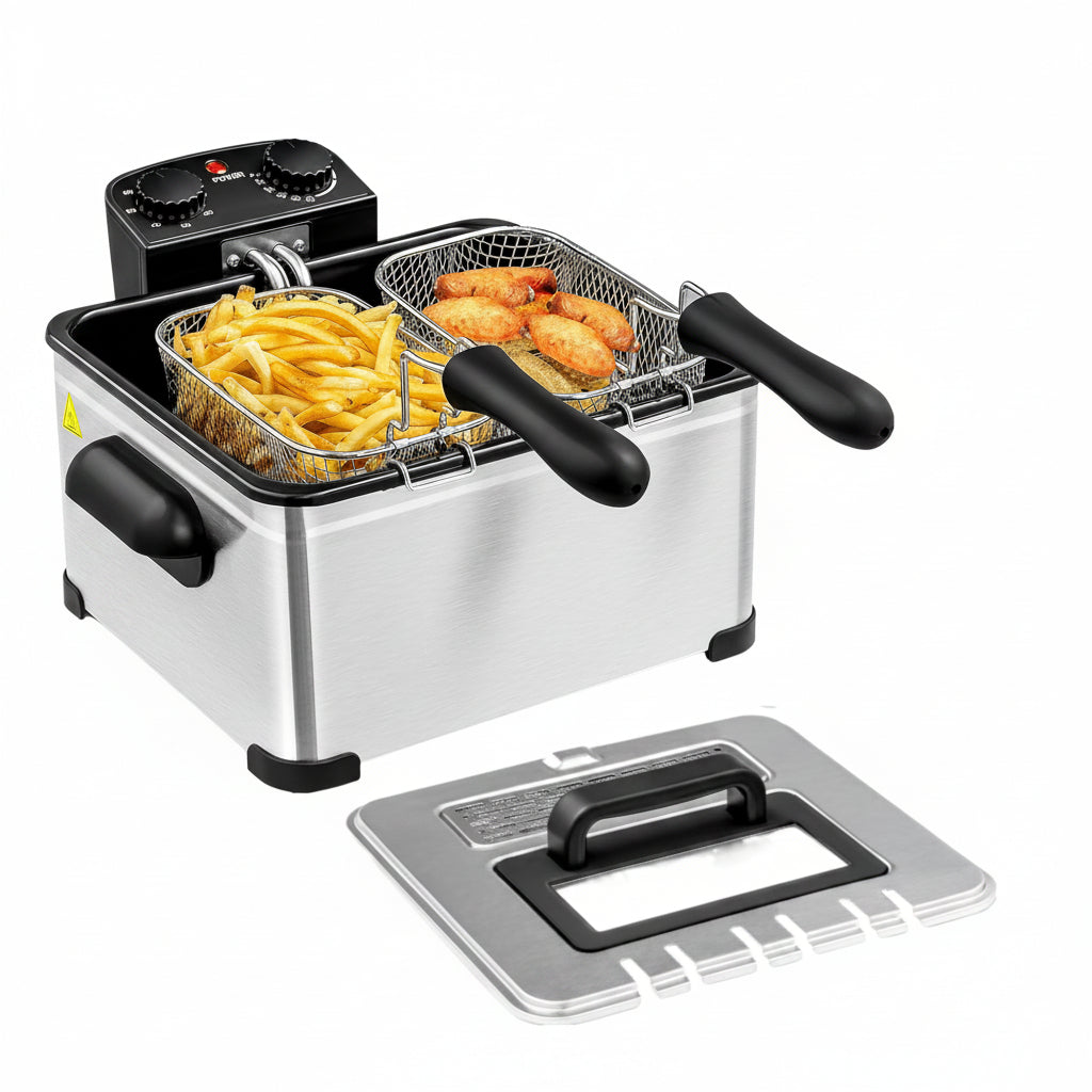 (New) WHALL - 5.3QT Electric Deep Fryer