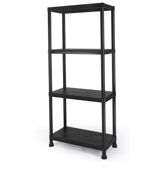 SAMRELAX 5 Tier Heavy Duty Plastic Storage Shelves Organizer with Sturdy A-Frame Design Heavy Duty Freestanding Garage Shelving Unit, Space-Saving Vertical Storage Rack for Basement23.6 Inches Wide X 52.6-Inch-Tall X 11.8 Inch Depth (New in Box)