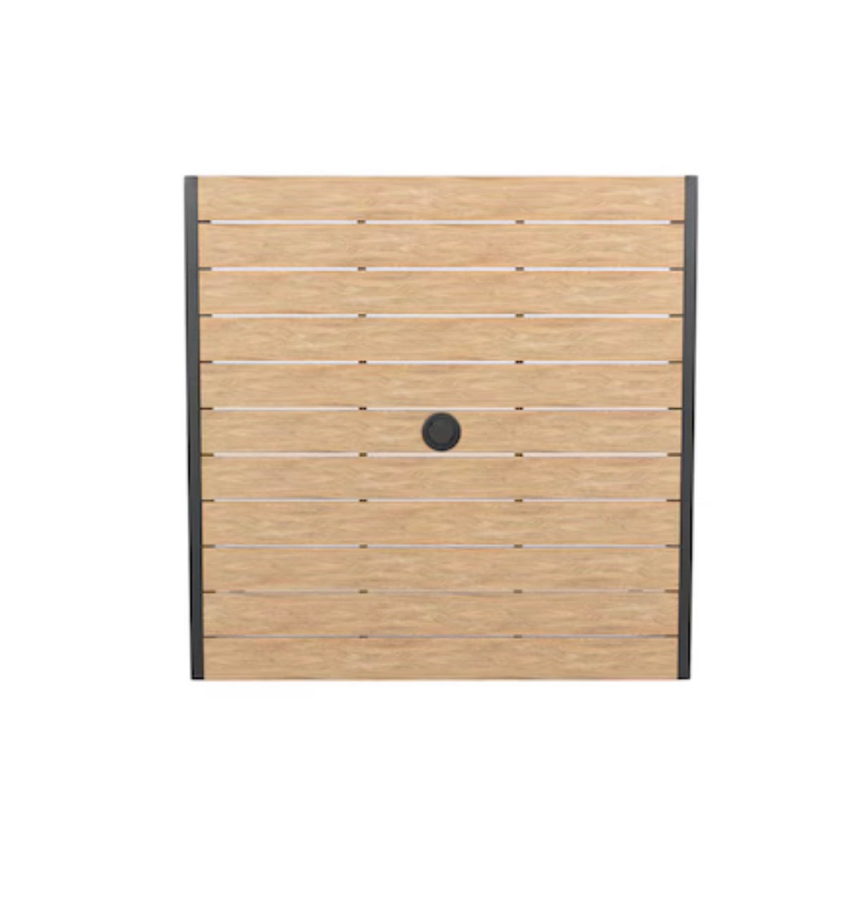 Style Selections Wade 5 Piece Black Patio Dining Set Steel Square Table with 4 Black Stationary Chairs (in box)