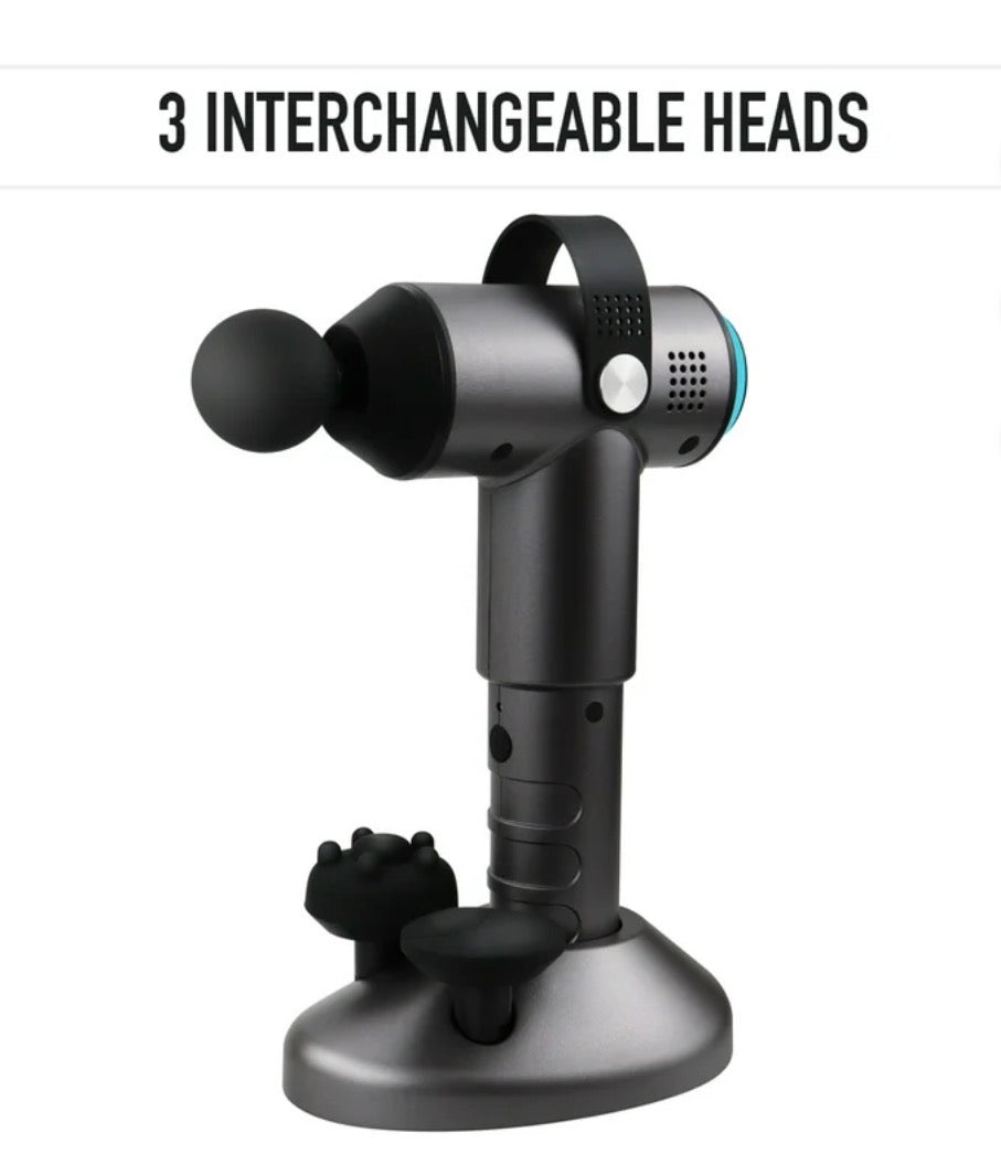 Evertone Prosage Professional Deep Tissue Full Body Cordless Massage Gun - 3 Speed Muscle Recovery Professional Grade Massager with Interchangeable Heads (Black) (New in Box)