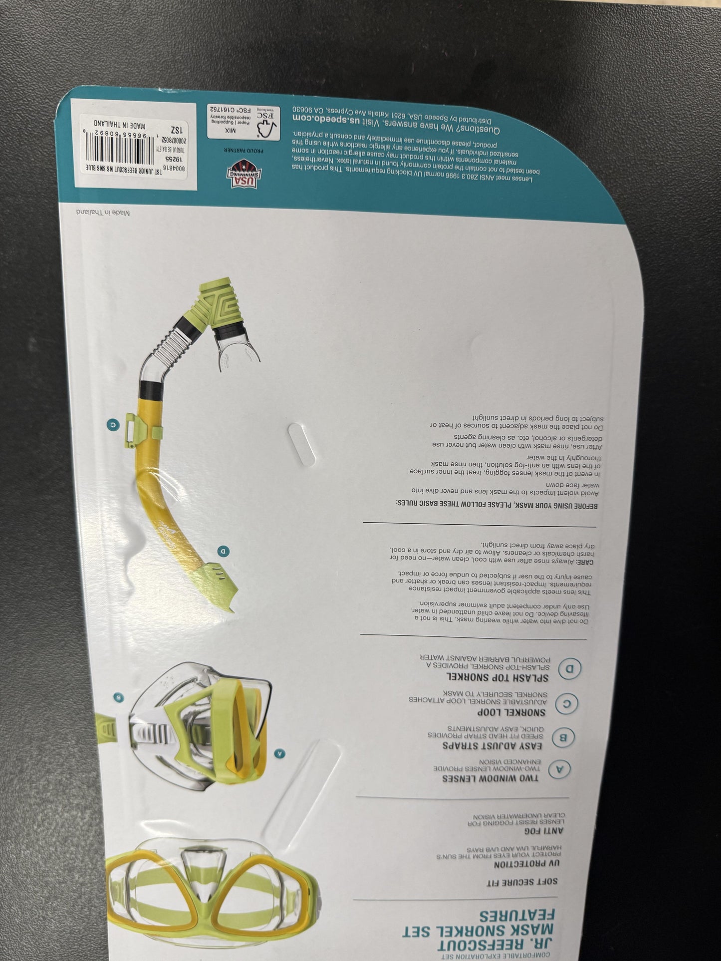 Speedo Junior Reefscout Mask Snorkel Set - New in packaging