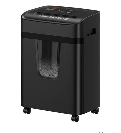 Bonsaii 12 Sheet Paper Shredder for Home Office, Heavy Duty Cross Cut Shredder with 5.5 Gal Pullout Bin