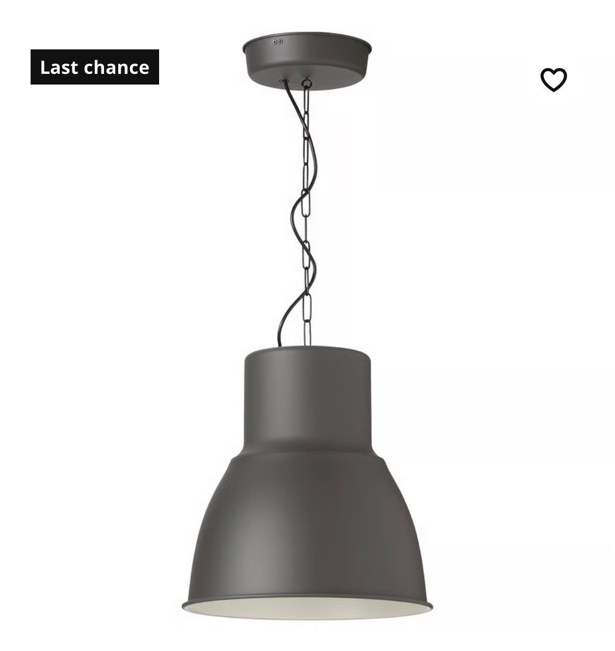 Hektar Pendant Lamp 19 Inch (Dark Gray)