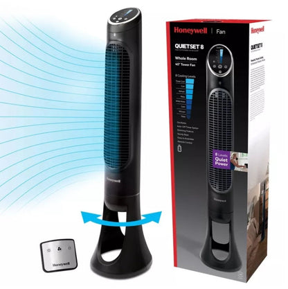 (New) Honeywell Quiet Set 8-Speed Oscillating Tower Fan