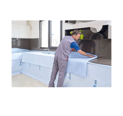Temporary Floor Protection 36 Inch X 100 Ft. Anti-Slip, Easily Applied Save Your Time - 100 Percent Paint Proof Reusable Material Coverage of 300 Sq Ft. (New in Box)