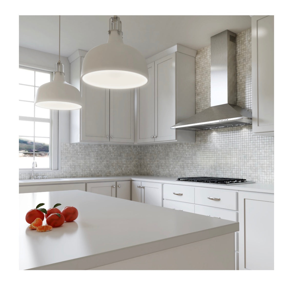 Wall Mount Chimney Range Hood Stainless Steel 36 Inch (New in Box)