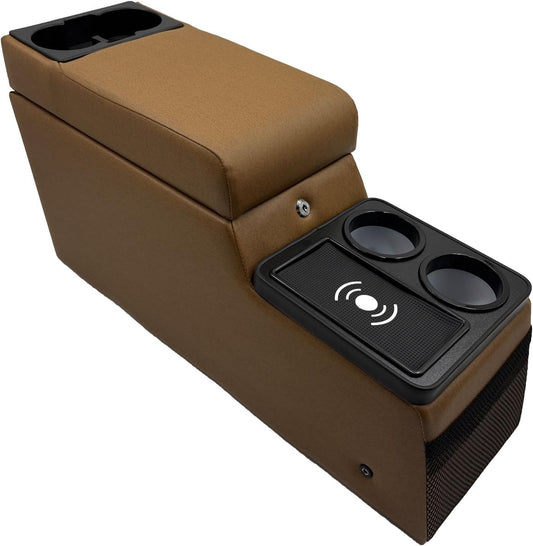 Truck Center Console Organizer with Wireless Charging for Jeep