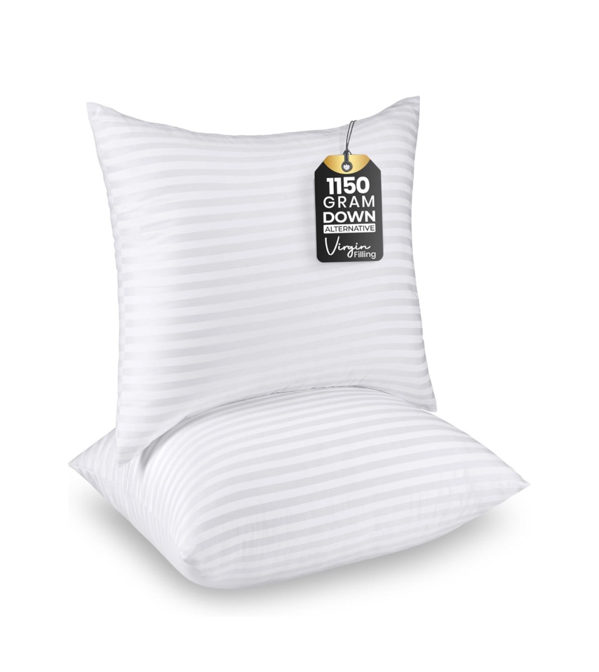 Utopia Bedding bed Pillows European Size of 2 Premium Soft Hotel pillows, Original Down Alternative Filling, Pillow for Sleeping, Cooling pillow for Back, Stomach and Side Sleepers (White) (New in Package)