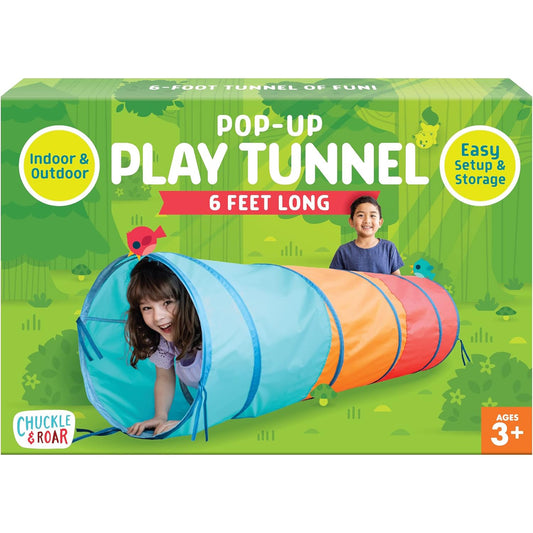 Chuckle & Roar - Pop Up Play Tunnel - Active Play for Toddlers - Preschool pop up Tent Companion