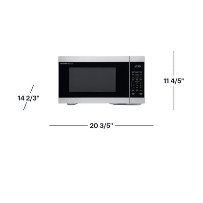 Sharp 1.1 CuFt. Countertop Microwave with Sensor Cooking (Stainless Steel) (New in Box)