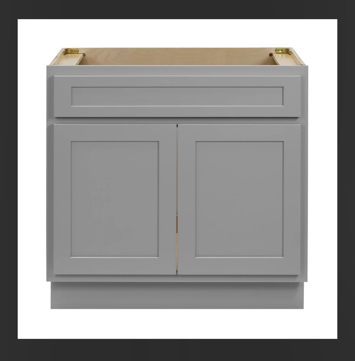 30 Inch X 21 Inch X 32.5 Inch Two Door Vanity Cabinet Without Sink (Gray)(New in Box)