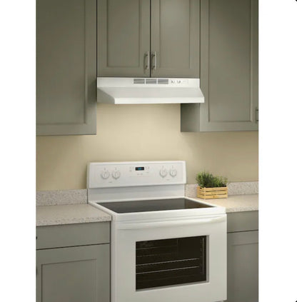 30 Inch Ductless Recirculating Under Cabinet Range Hood (White) (New in Box)