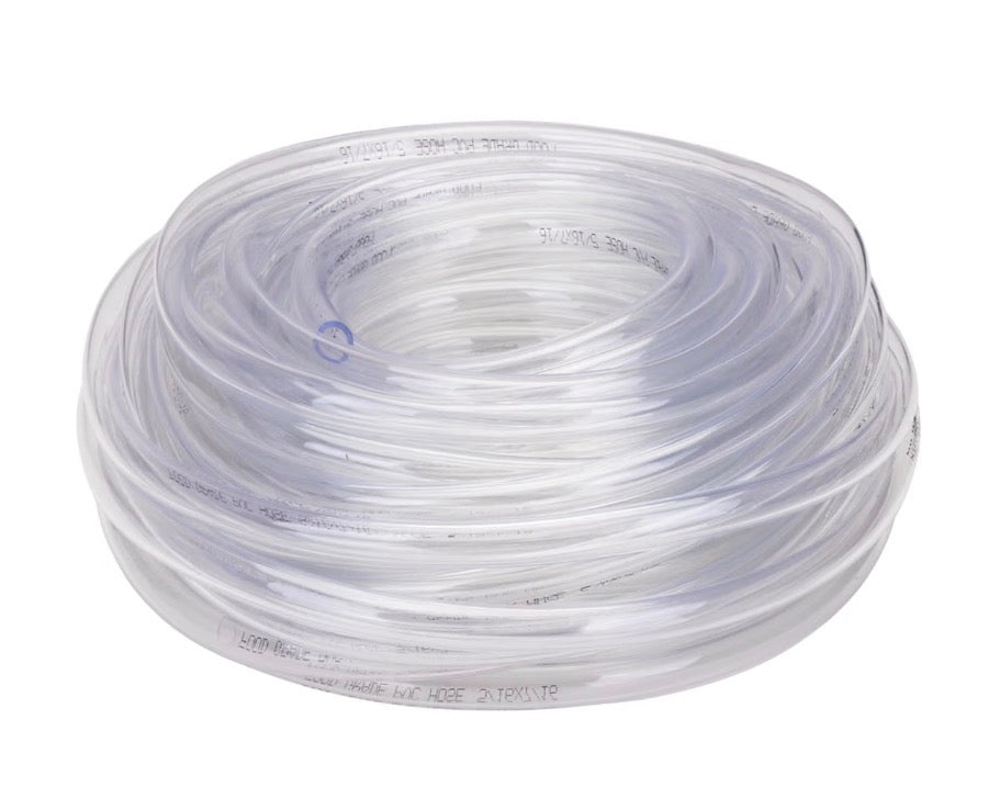 Clear vinyl tubing - 1/2 inch X 5/8 PVC tube food grade flexible plastic pipe hose for home brewing, siphon pump 30.5 meters (100 ft.) lenght