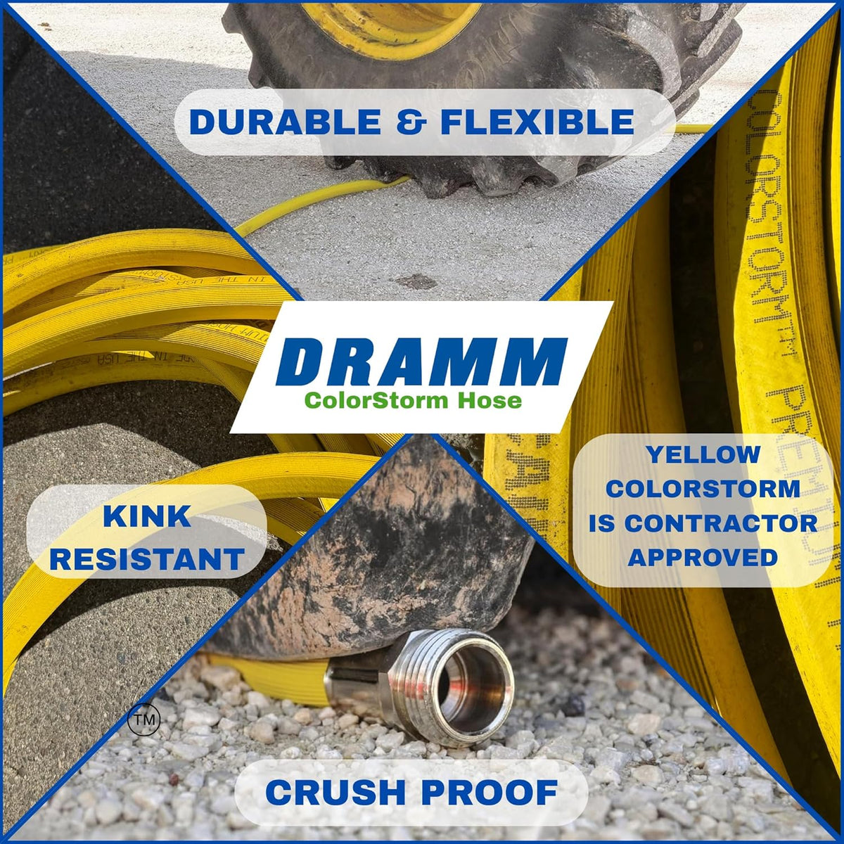 Dramm ColorStorm Premium Rubber Garden Hose