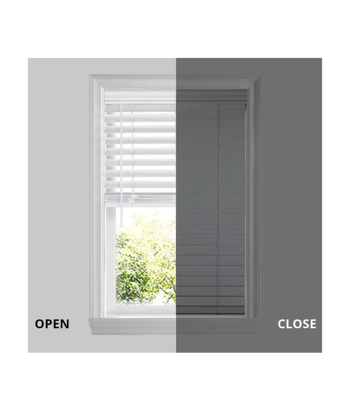 Cordless Premium Faux Wood Blinds with 2.5 Inch Slats 35 Inch Width X 72 Inch Length with Actual Size 34.5 Inch Width X 72 Inch Length (White) (New in Box)