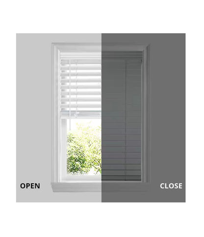 Cordless Premium Faux Wood Blinds with 2.5 Inch Slats 35 Inch Width X 72 Inch Length with Actual Size 34.5 Inch Width X 72 Inch Length (White) (New in Box)