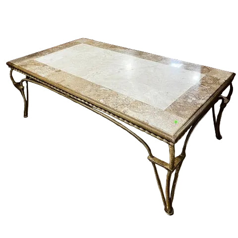 Vintage Marble & Stone Style Coffee Table