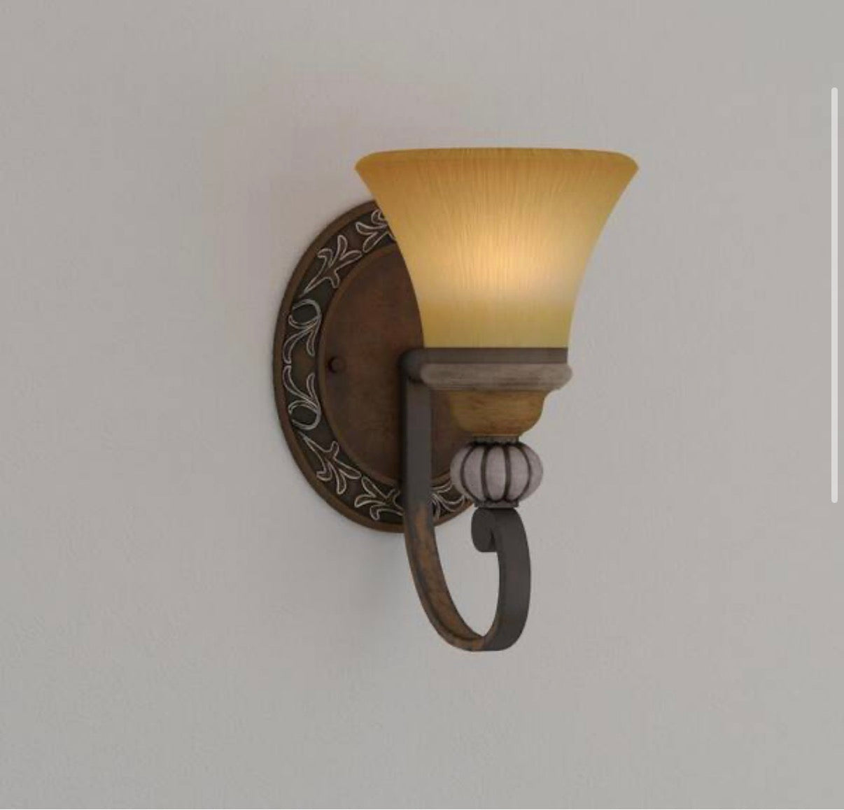 Hampton Bay 1 Light Caffee Patina Sconce