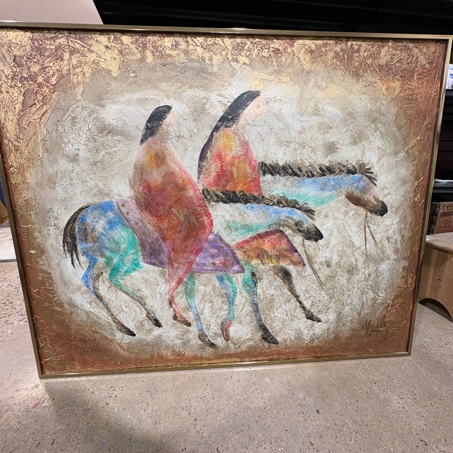 Riders on Horseback Framed Artwork