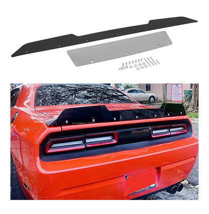 Rear Wicker bill Spoiler for Dodge Challenger 2008-2014 SRT RT Hellcat Pack Model 2 Piece Wicker Bill Spoiler Add on Style with RivNut Tool (New in Box)
