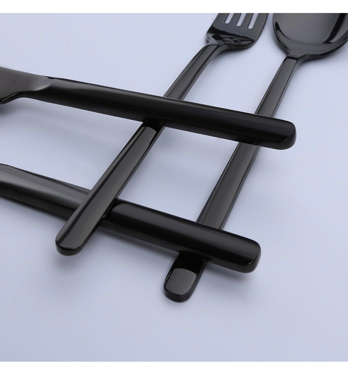 Black Silverware Set, 40 Piece Flatware Set for 8, 18/10 Stainless Steel Cutlery Set for Home Kitchen and Restaurant (New in Box)