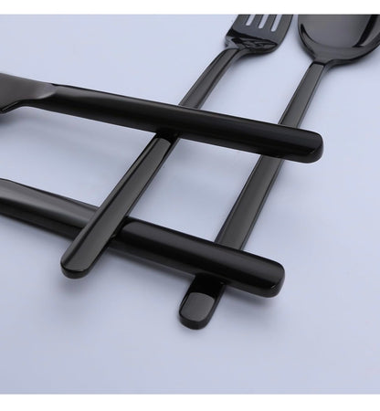 Black Silverware Set, 40 Piece Flatware Set for 8, 18/10 Stainless Steel Cutlery Set for Home Kitchen and Restaurant (New in Box)