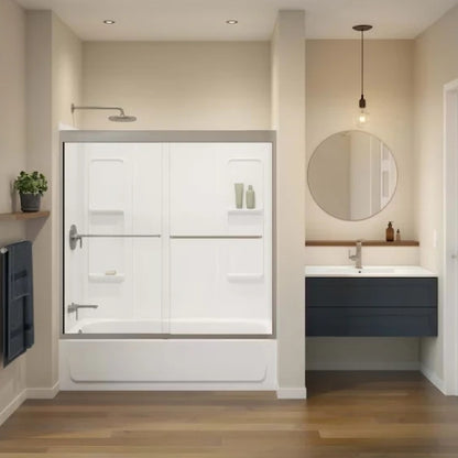 MAAX Pro Steel White Porcelain Bathtub (Left Drain)