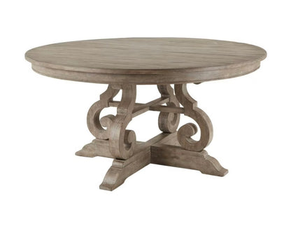 Magnussen Home Casual Dining  Wood 60" Round Dining Table Base - just in boxed and assembled