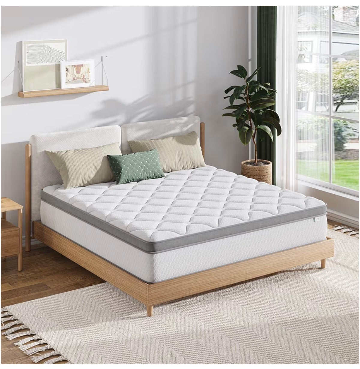 Novilla Twin Size Mattress, 10 Inch Hybrid Mattress in a Box, Comfort Sleep Pocket Innerspring Pillow Top Mattresses for Motion Isolation, Pressure Relief & Edge Support, Medium Firm, CertiPUR-US (New in Box)