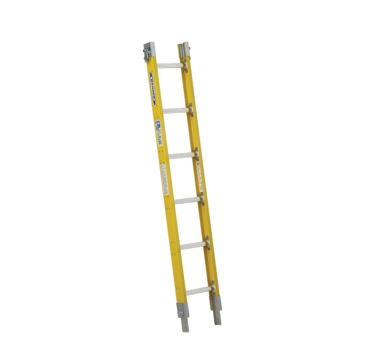 Werner Parallel Sectional Ladder, Specialty, 6 Ft. Overall height, 12 Inch Overall Width, 250 lbs 6 Round Rungs (Yellow) (New)