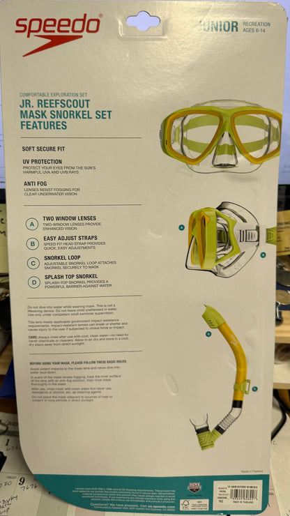 Speedo Junior Reefscout Mask Snorkel Set - New in packaging