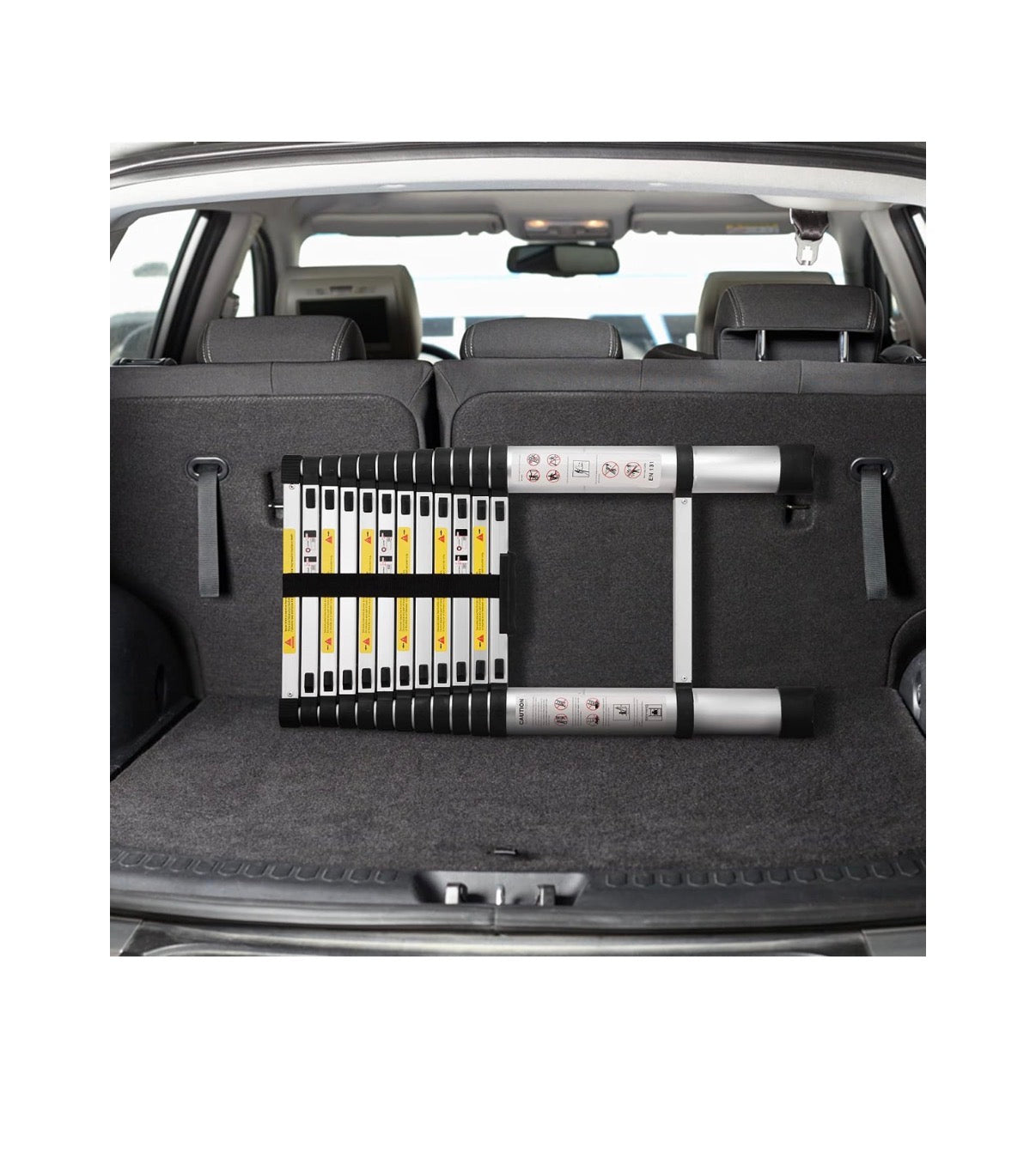 Telescoping Ladders, EN131 Standards Aluminum Extension Ladder Multi-Purpose Collapsible Ladder for RV or Outdoor Work 12.5Ft./3.8M (New in Box)