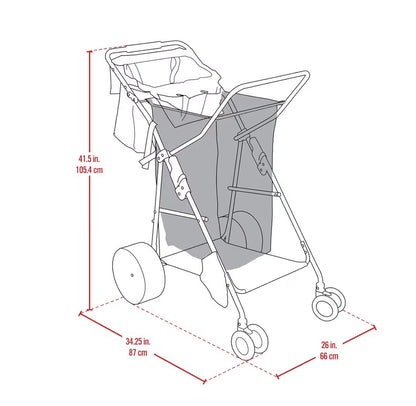 Rio Beach Wonder Wheeler Deluxe Beach, Lawn and Utility Foldable Cart