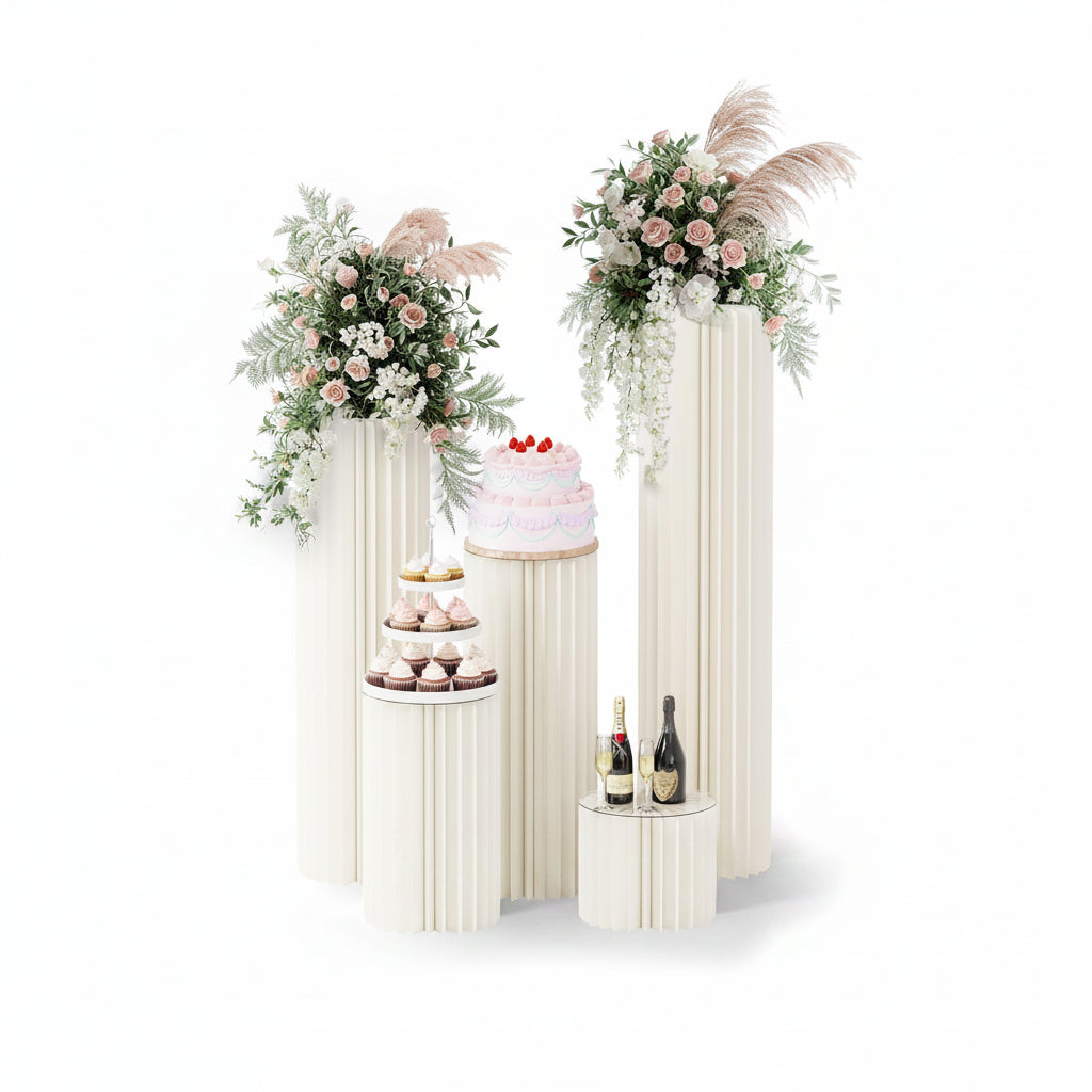 (New) 5 Pack Cylinder Stands for Party