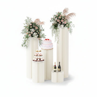 (New) 5 Pack Cylinder Stands for Party