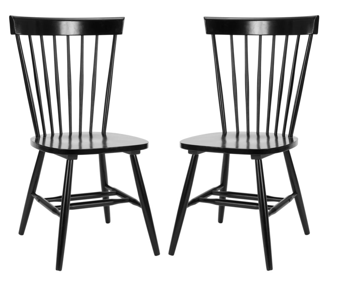 Safavieh Robbin Dining Chairs (Set of 2) (Black) (New in Box)
