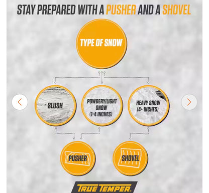 38.3 inch Steel Handle Plastic Snow Shovel