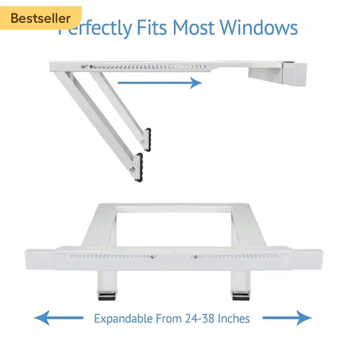 AC mounting bracket 20 inch W  X 10 inch H window air conditioner support bracket (New in box)